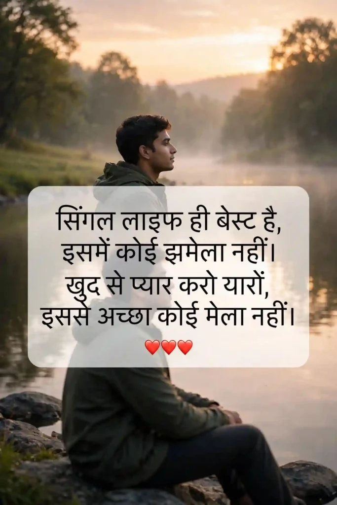 Independent Single Life Shayari