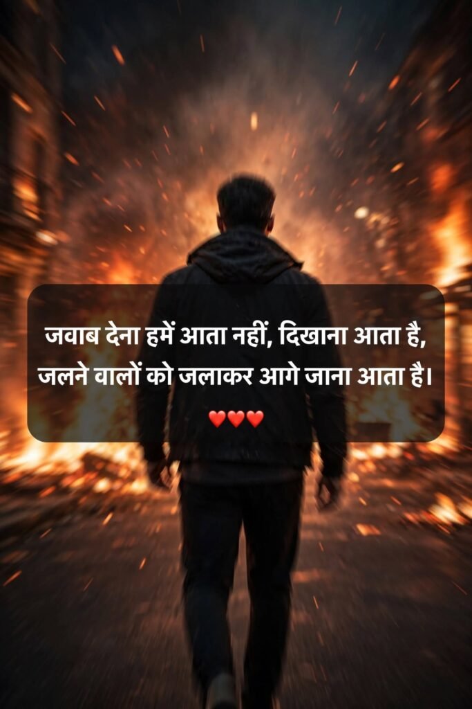 Jalne Walon Ke Liye Attitude Shayari