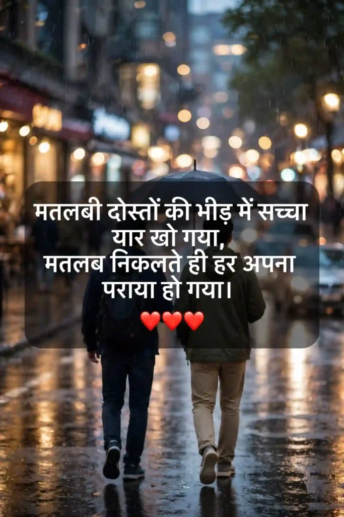 Matlabi Rishton Par Shayari