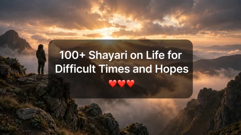 100+ Shayari on Life for Difficult Times and Hopes