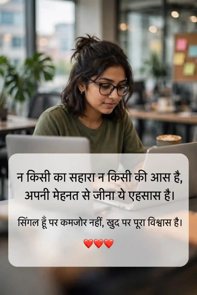 Single Life Attitude Shayari