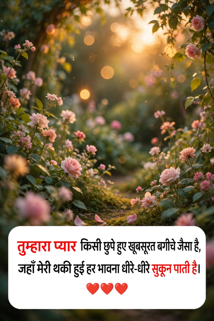 Romantic love shayari