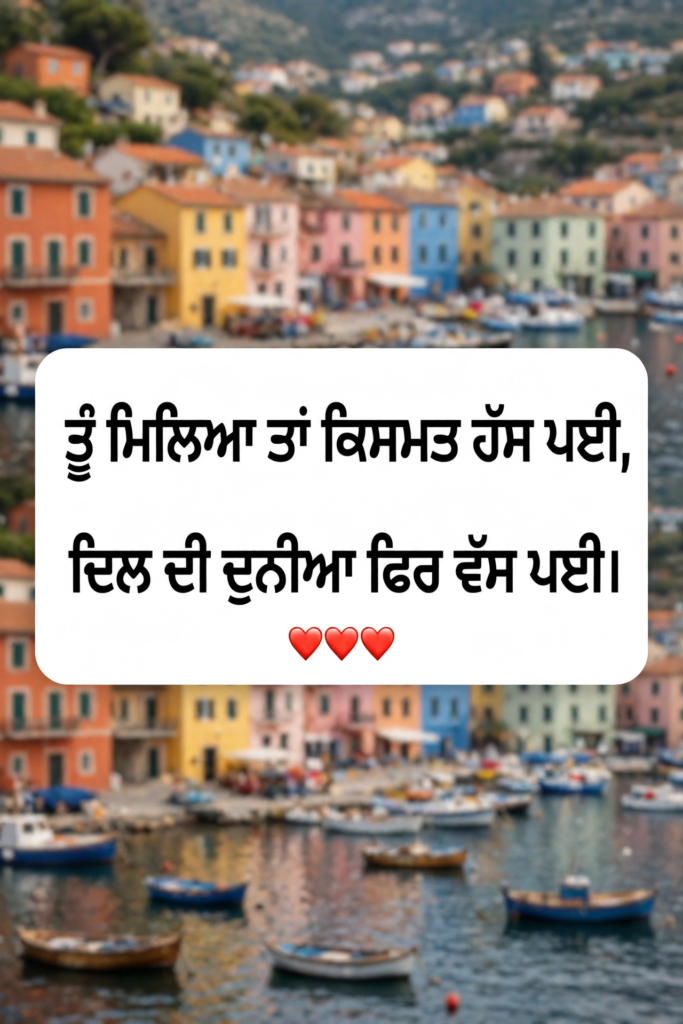 Punjabi love shayari