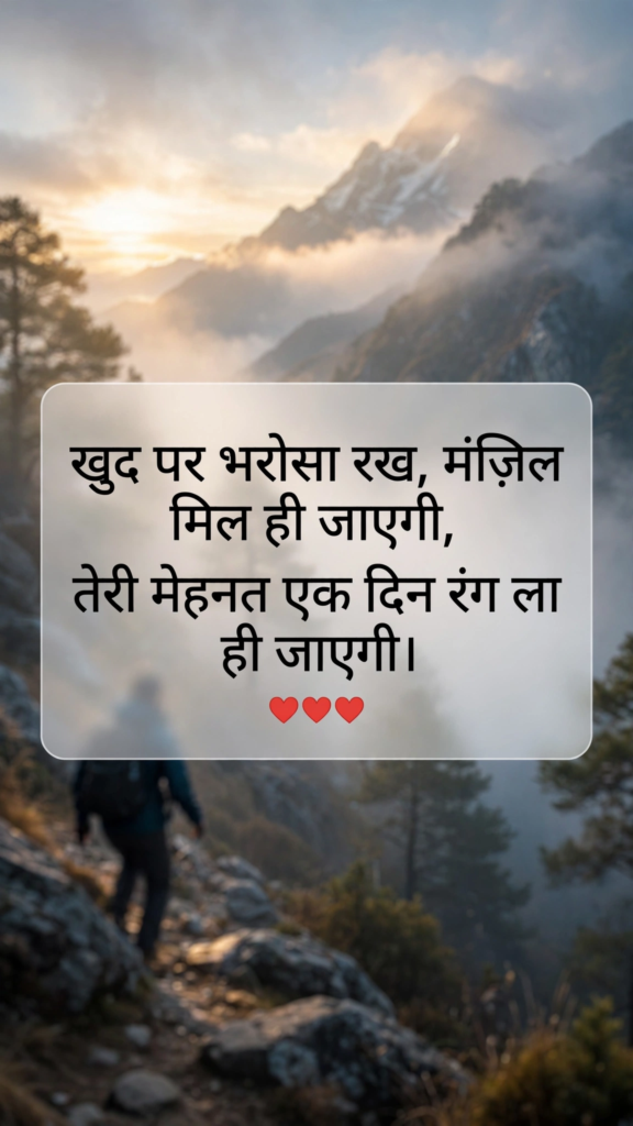 Self motivation shayari