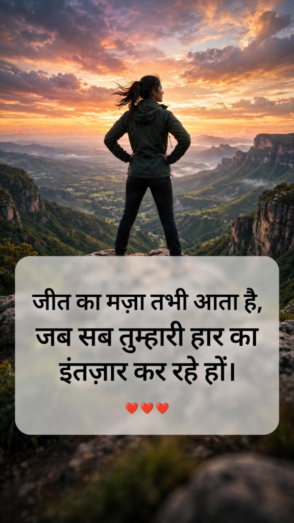 Attitude motivational shayari