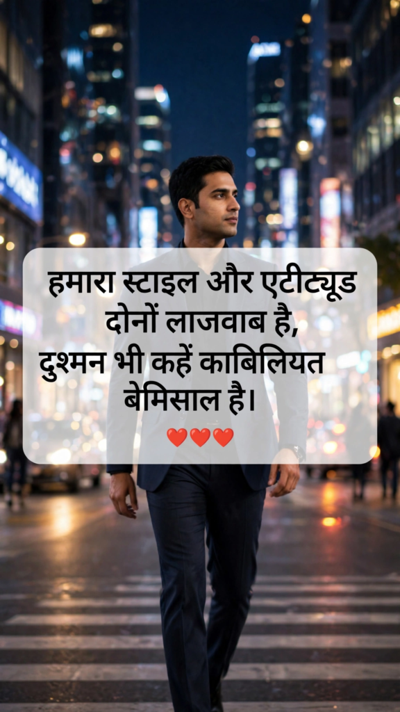 Attitude motivational shayari