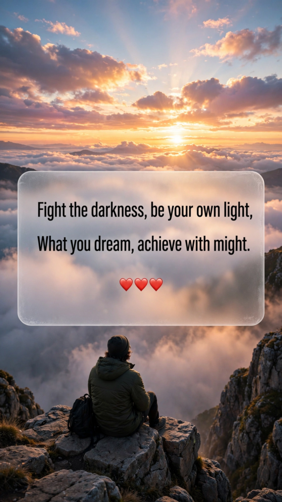 Motivational shayari in English