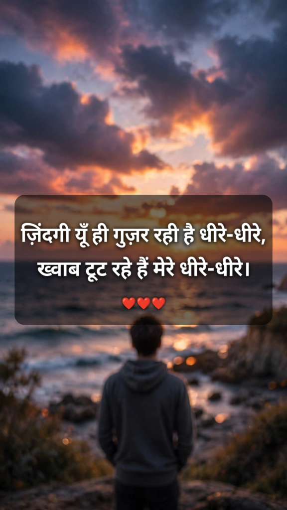 Sad shayari on life