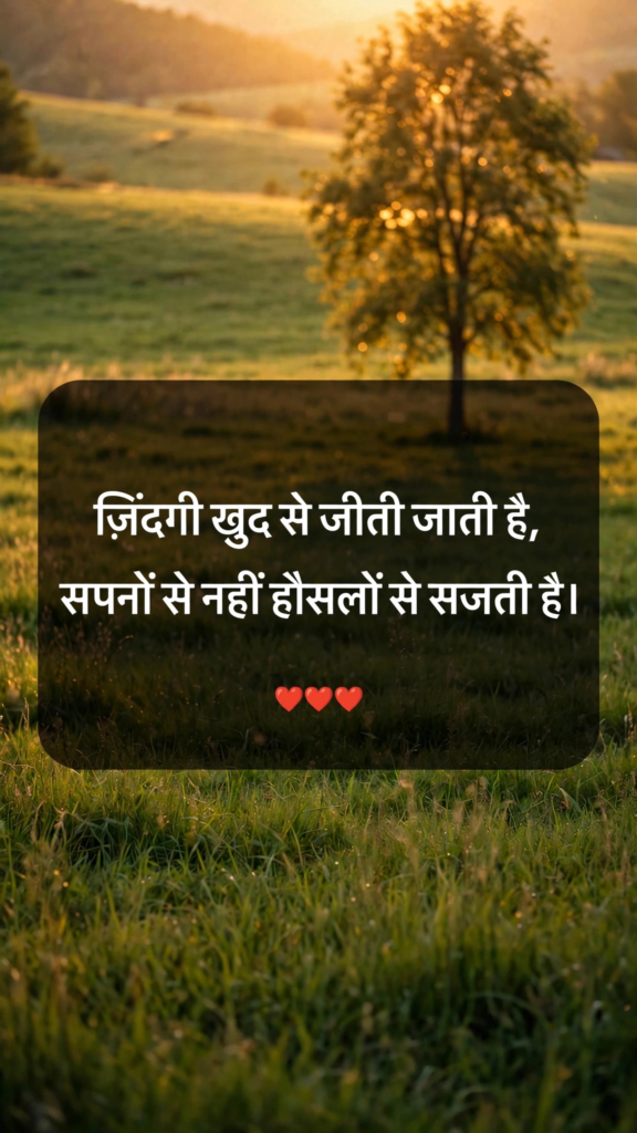 Best Hindi shayari on life