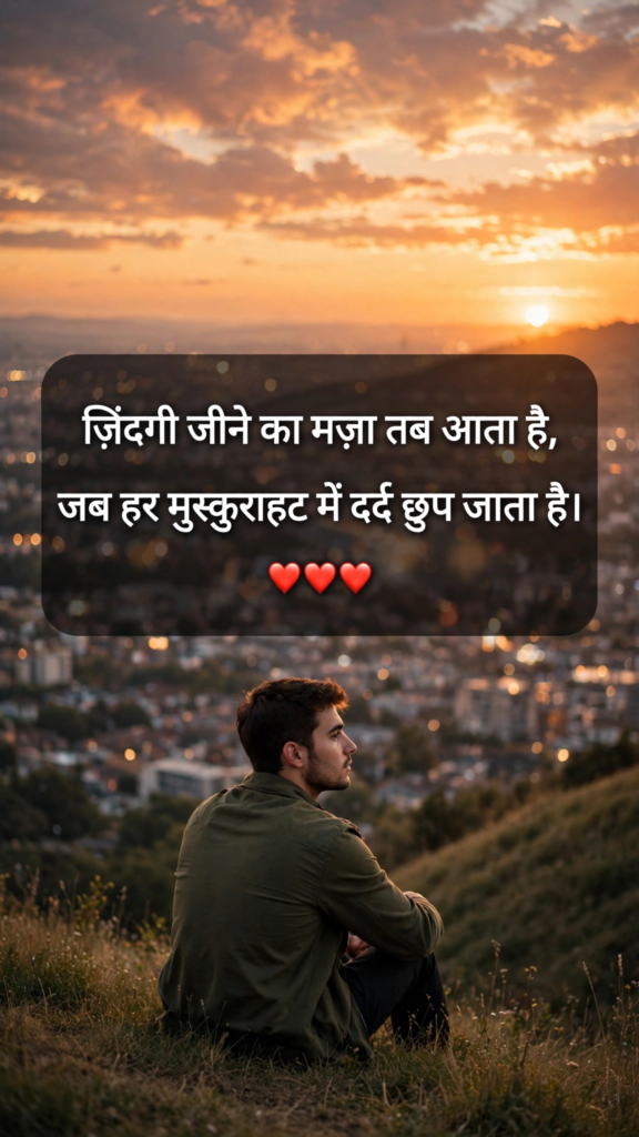 Instagram 2 line shayari on life