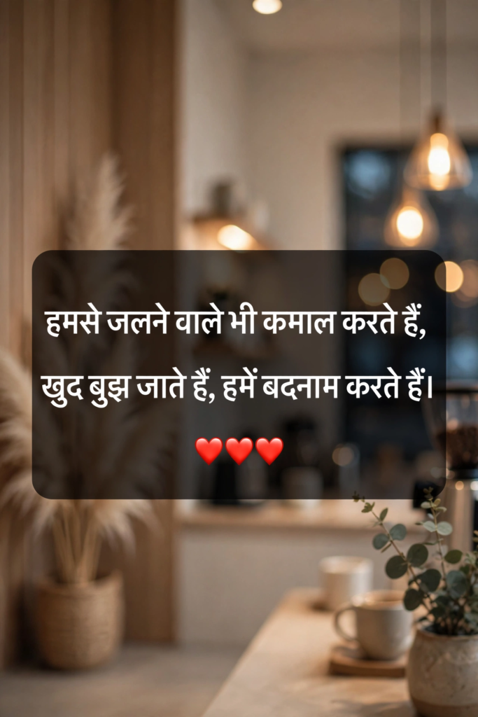 Kisi Ko Jalane Ki 2 Line Attitude Shayari