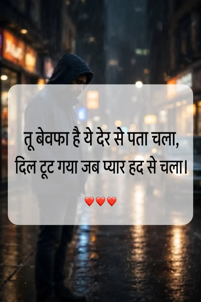 Bewafa Shayari for Love