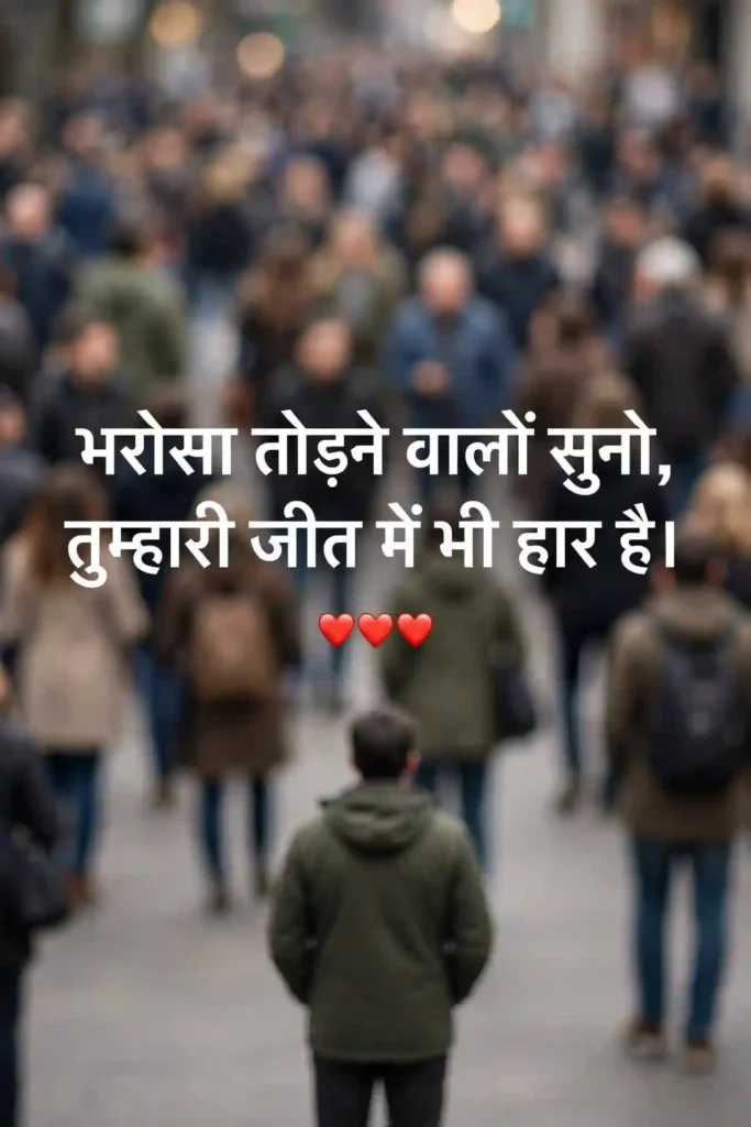 Bharosa Todne Wale Logon Ke Liye Shayari