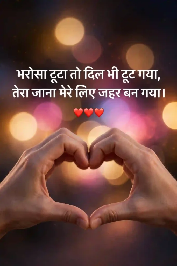Bharosa Toot Jaane Par Heart Touching Shayari