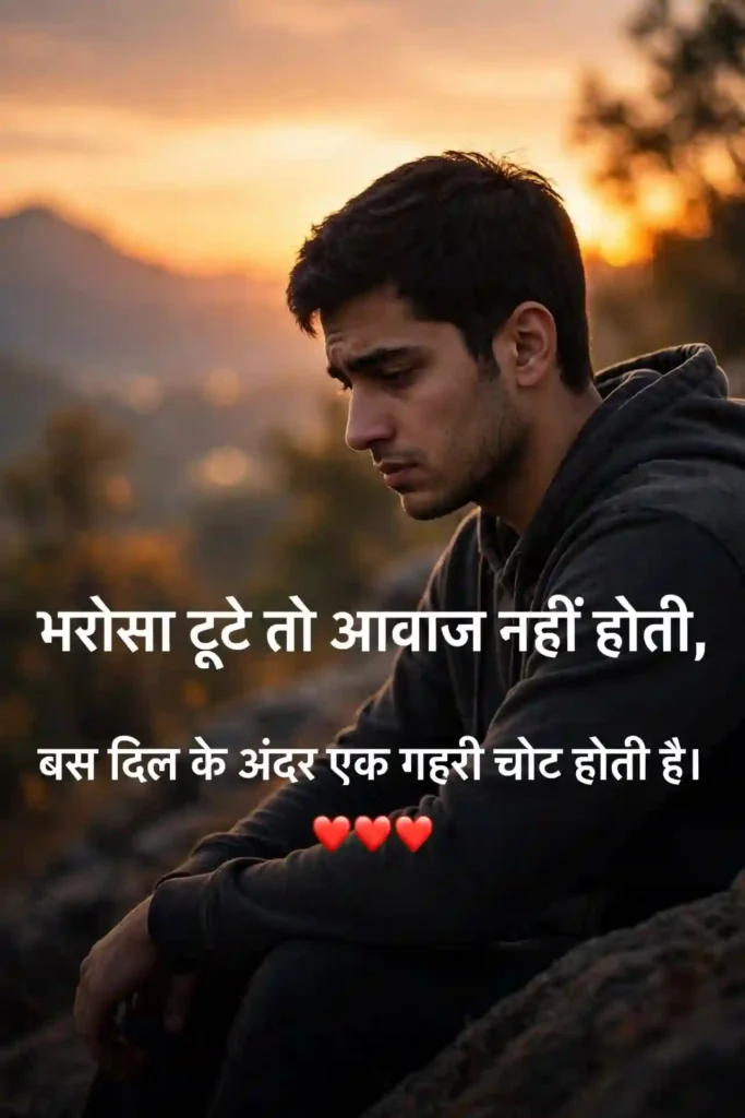Bharosa Tootne Ka Dard Shayari