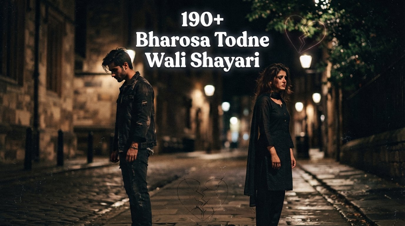 190+ Bharosa Todne Wali Shayari: Heart-Touching Lines in Hindi