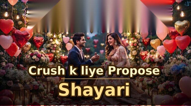 Crush K liye Propose Shayari: Cute Love Lines