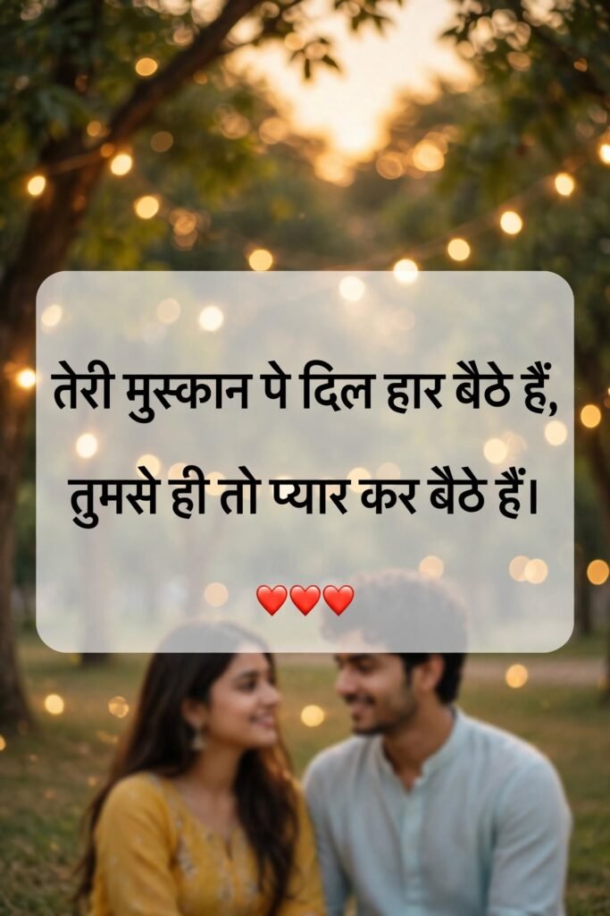 1. Cute Romantic Flirt Shayari