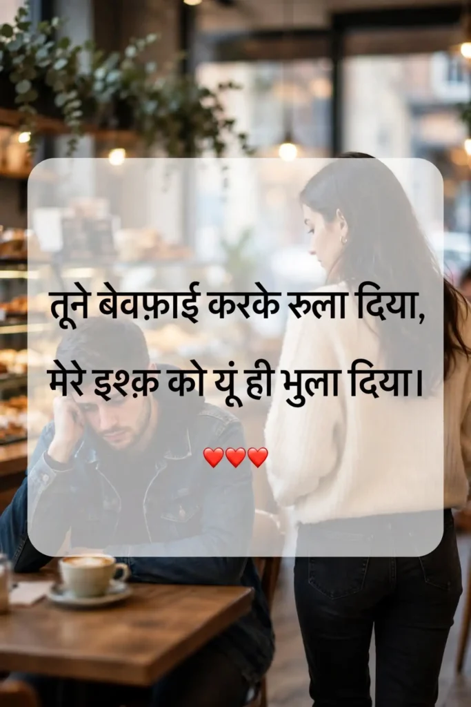 Dard Bhari Bewafa Shayari