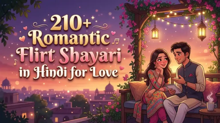 210+ Romantic Flirt Shayari in Hindi for Love