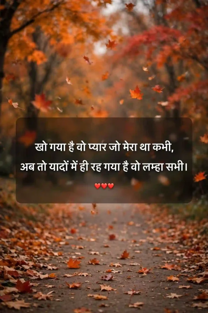 Heart Touching Shayari for Lost Love