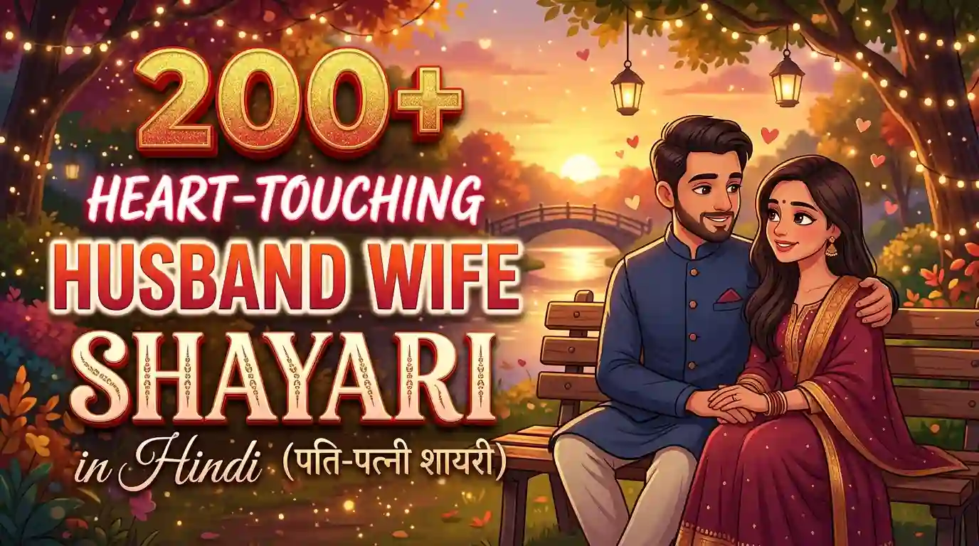 200+ Heart-Touching Husband Wife Shayari in Hindi for True Love
