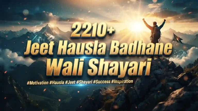 220+ Jeet Hausla Badhane Wali Shayari: Powerful Success Motivation in Hindi