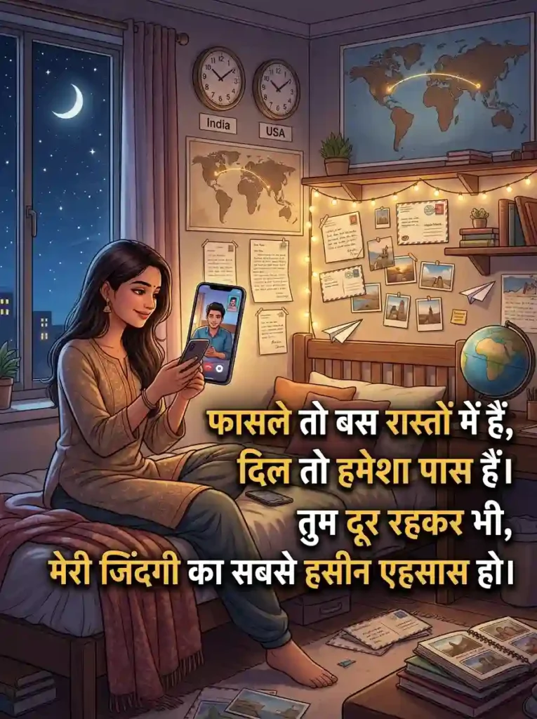 Long Distance Love Shayari