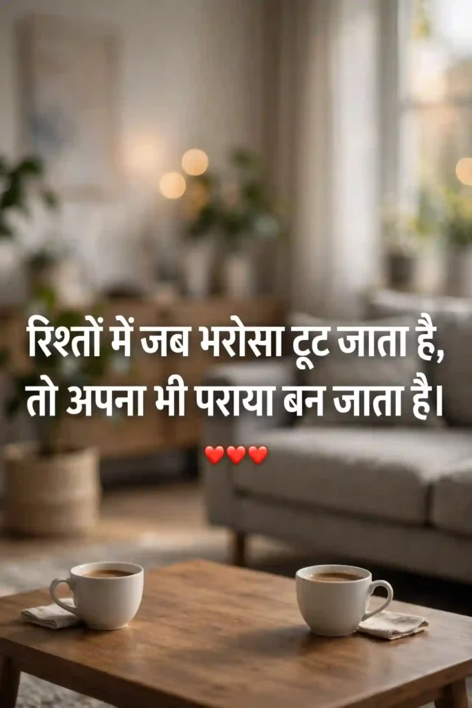 Rishton Mein Bharosa Tootne Par Shayari
