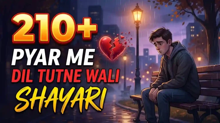 210+ Pyar Me Dil Tutne Wali Shayari in Hindi for One-Sided Love