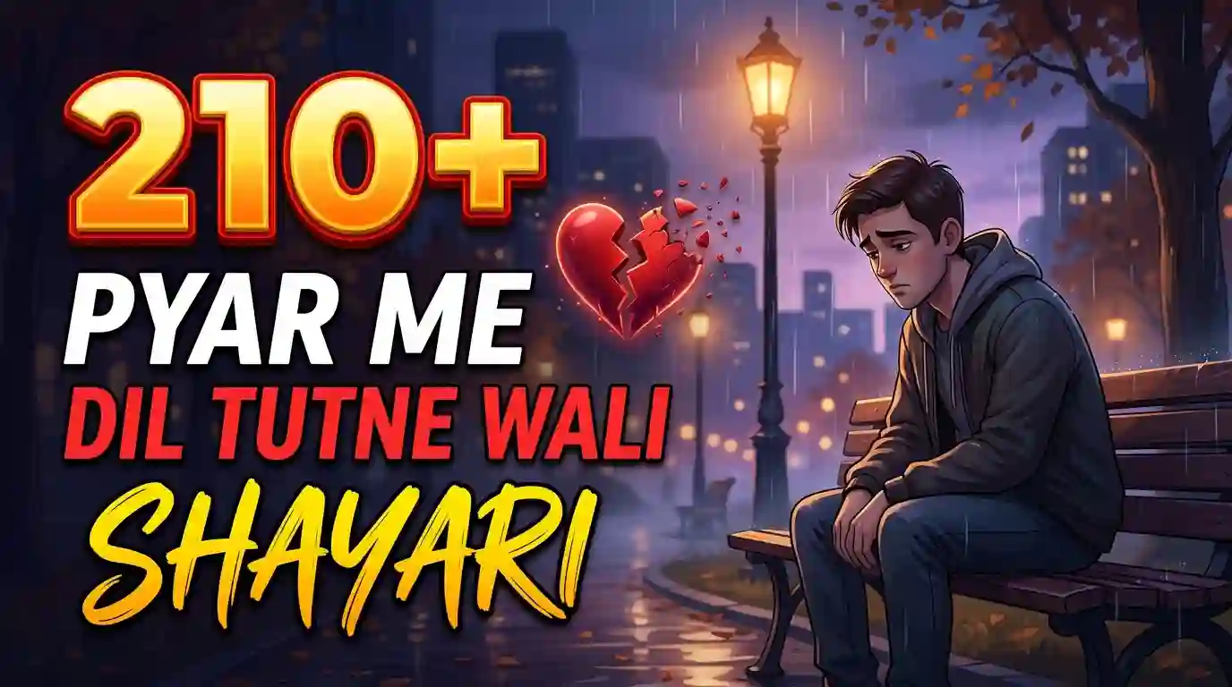 210+ Pyar Me Dil Tutne Wali Shayari in Hindi for One-Sided Love 